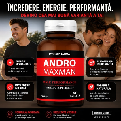 Pastile Pentru Mărirea Penisului Andro MaxMan 60buc 3