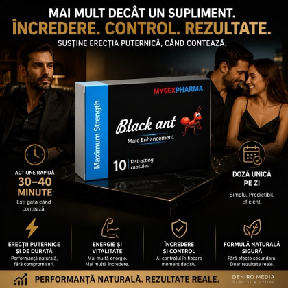 Pastile Potență Cupid Labs Black Ant cu Ginseng 10 buc 2