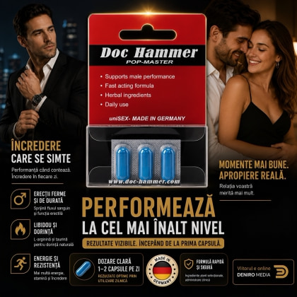 Pastile Potență Doc Hammer Pop-Master 3buc 2