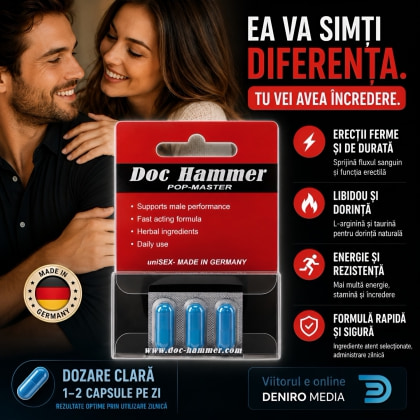 Pastile Potență Doc Hammer Pop-Master 3buc 3