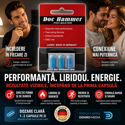 Pastile Potență Doc Hammer Pop-Master 3buc 4