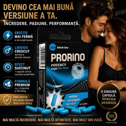 Pastile Potență Prorino 10capsule cu L-arginina 2