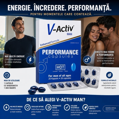 Pastile Potență V-Activ pentru Bărbați 20 capsule 4