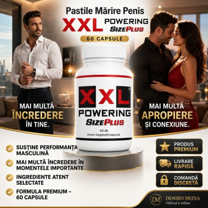 Pastile Mărire Penis XXL Powering Size Plus 60capsule 2
