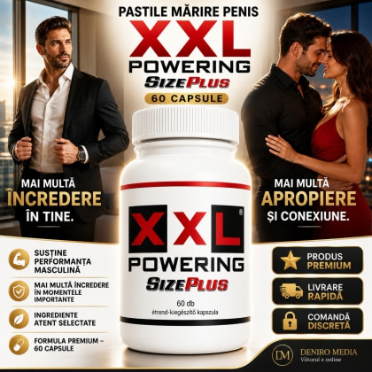 Pastile Mărire Penis XXL Powering Size Plus 60capsule 3