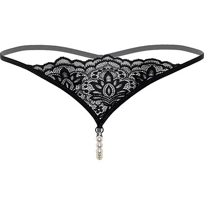 Chilot Daring Intimates Pearl Beaded Negru S-M