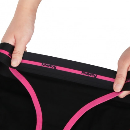 Chilot Secret Vibe Reîncărcabil cu Vibrator Discret și Telecomandă Negru S 5