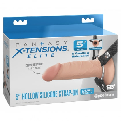 Dildo Strap-On Fantasy X-Tensions Elite cu Bază Flexibilă 5
