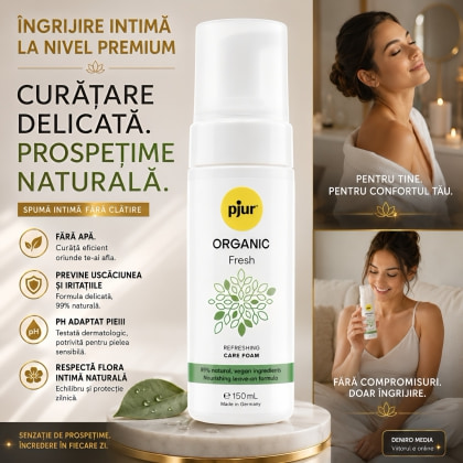 Pjur ORGANIC Fresh – Spumă Intimă Revitalizantă 150ml 2