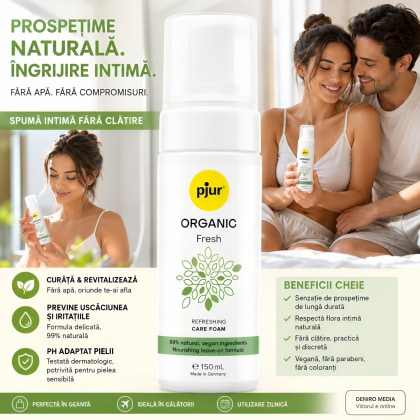 Pjur ORGANIC Fresh – Spumă Intimă Revitalizantă 150ml 4