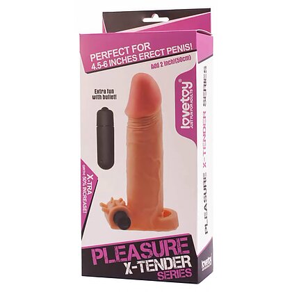 Prelungitor Penis Pleasure X-Tender Vibrating 2 5