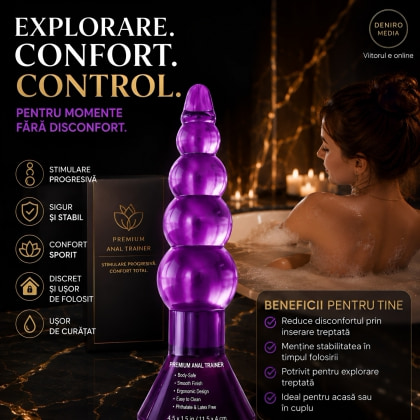 Plug Anal Riders Debra — Șir De Bile, Mov Discret 5