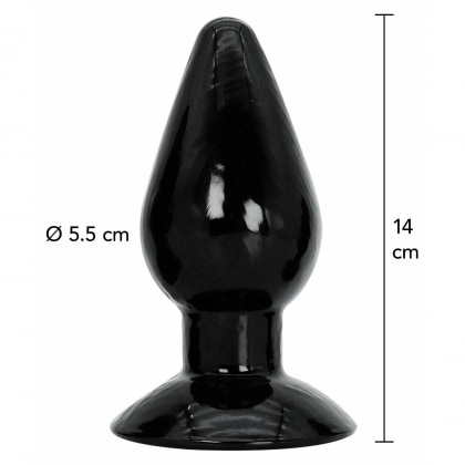 Plug Anal XXL 14 cm — Negru, Bază Lată Pentru Siguranță 4
