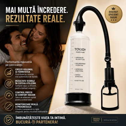 Pompă pentru Penis Power Pump cu Vacuum Manual Negru 3