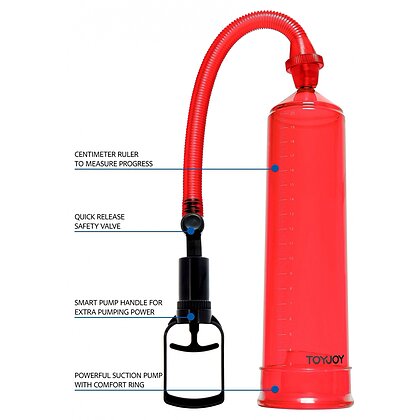 Pompă Penis Power Pump Roșu 3