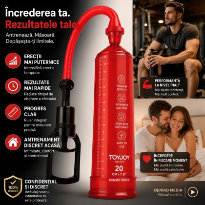 Pompă Penis Power Pump Roșu 6