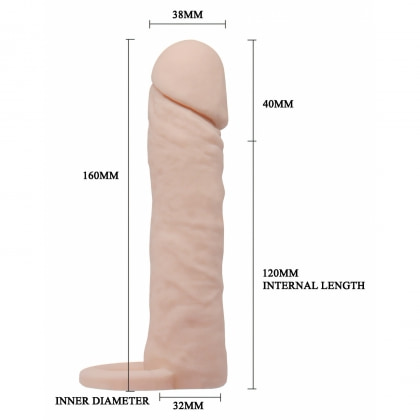 Prelungitor Penis Pretty Love Sleeve Rezistent la Apă 7