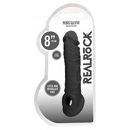 Prelungitor pentru Penis RealRock Realist 21 cm Negru 7