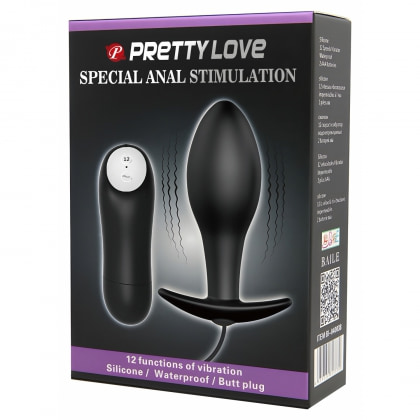 Pretty Love Anal Stimulation Plug Negru 8