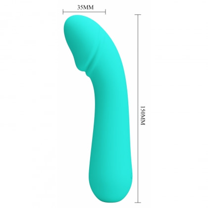 Pretty Love Cetus – Vibrator Punctul G 15 cm, 12 Moduri Albastru 6