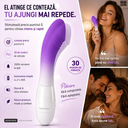 Pretty Love Debra — Vibrator curbat Pentru Punctul G, 30 Moduri Mov 7