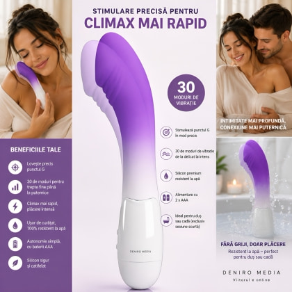Pretty Love Debra — Vibrator curbat Pentru Punctul G, 30 Moduri Mov 6