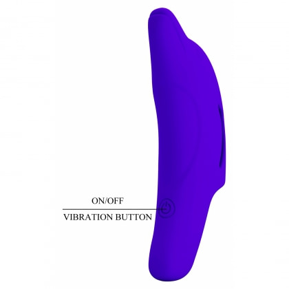 Pretty Love Delphini – Vibrator De Deget 10 Moduri, Compact Albastru 8