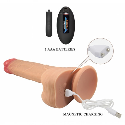 Pretty Love Jonathan – Vibrator Realist 21 cm, 3+3 Funcții 6