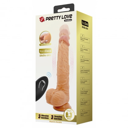 Pretty Love Jonathan – Vibrator Realist 21 cm, 3+3 Funcții 7