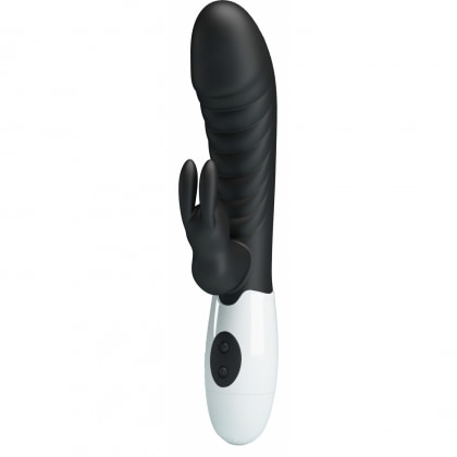 Pretty Love Naughty Bunny – Dublu Stimulator, 30 Moduri Negru 3