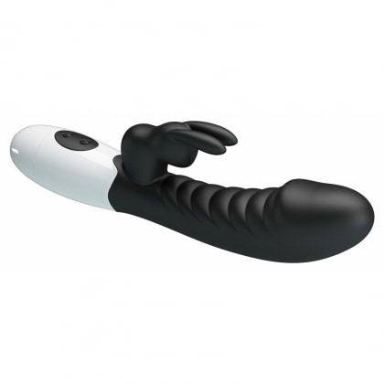 Pretty Love Naughty Bunny – Dublu Stimulator, 30 Moduri Negru 6