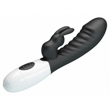 Pretty Love Naughty Bunny – Dublu Stimulator, 30 Moduri Negru 4
