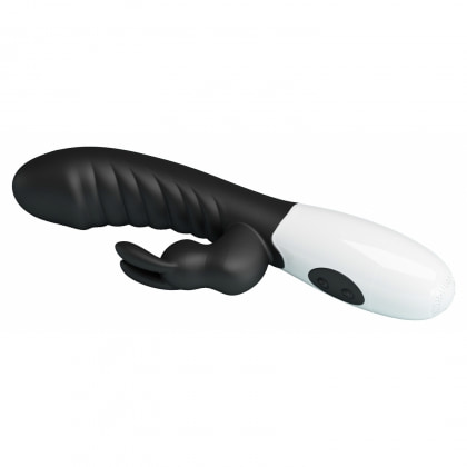 Pretty Love Naughty Bunny – Dublu Stimulator, 30 Moduri Negru 5