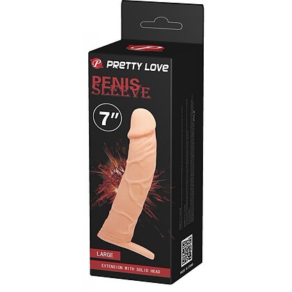 Prelungitor Penis Pretty Love Sleeve cu Cap Bombat 8