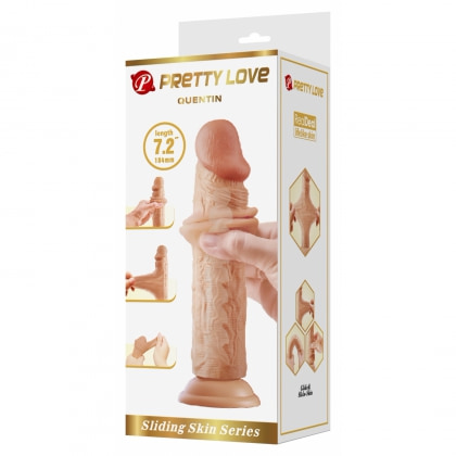Pretty Love Quentin – Dildo Realist 18,4 cm, Piele Glisantă 6