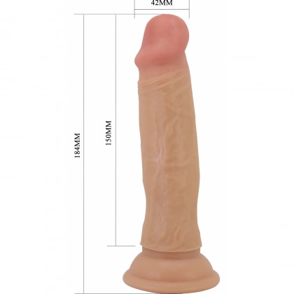 Pretty Love Quentin – Dildo Realist 18,4 cm, Piele Glisantă 5