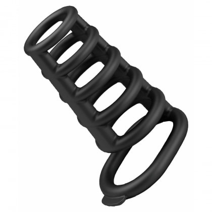 Pretty Love Rodrigo – Inel Erecție silicon, 6 Inele Negru