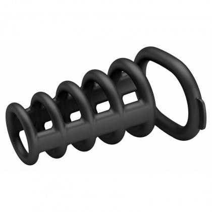 Pretty Love Rodrigo – Inel Erecție silicon, 6 Inele Negru 4