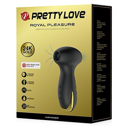 Stimulator Clitoris Pretty Love Royal Pleasure Negru 5