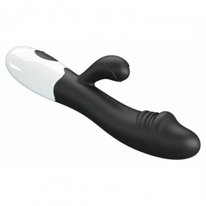 Pretty Love Snappy Black — Iepuraș Dual, 30 Moduri Negru 3