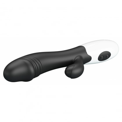 Pretty Love Snappy Black — Iepuraș Dual, 30 Moduri Negru 2