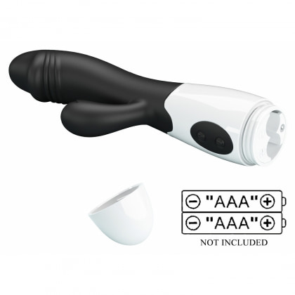 Pretty Love Snappy Black — Iepuraș Dual, 30 Moduri Negru 6