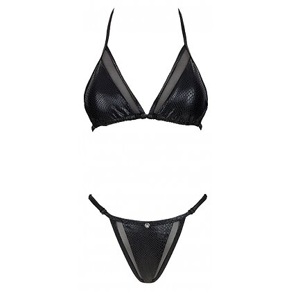 Costum Baie 2 Piese Obsessive Punta Negra Negru L