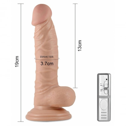 Real Extreme Vibrator 19 cm cu Ventuză Puternică 4
