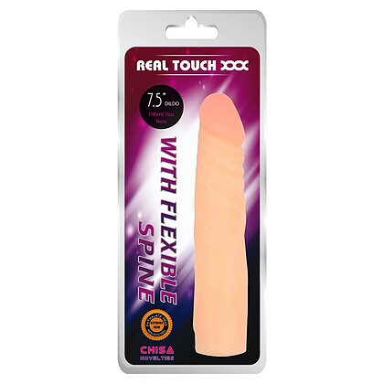 Dildo Realistic White Flexible Spine 19cm 4