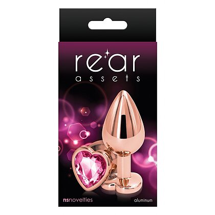 Rear Assets Auriu Heart M Cristale Roz 2