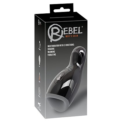 Masturbator Bărbați Cu Încălzire 3 Rebel Negru 4