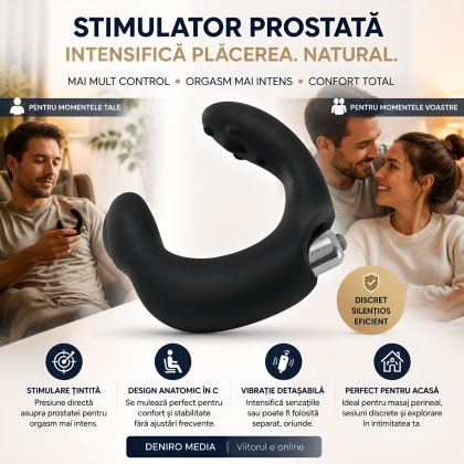 Rebel Prostate Stimulator Negru Silicon 8