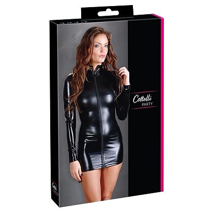 Rochie Cottelli Collection Latex Mini Dress Negru S 5