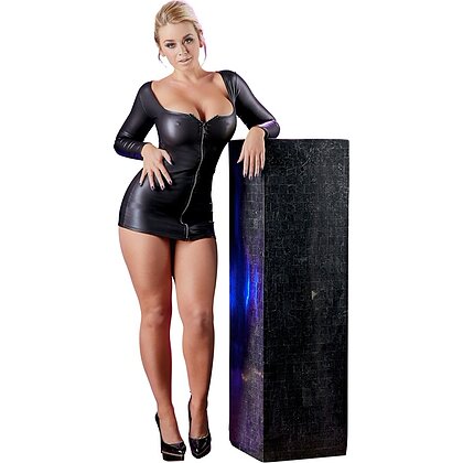 Rochie Cottelli Collection Sparkly Zip Negru XL